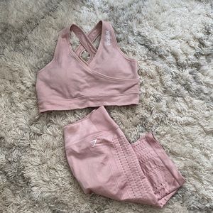 NWOT Pink Gymshark set